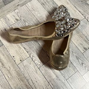 Women’s bling loafers, gold size 40 EU (size 9)
